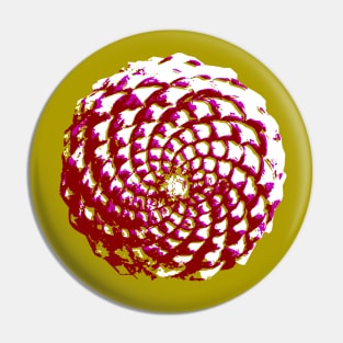 pine cone in olive green, purple and burgandy Pin