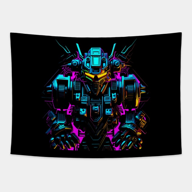 80s Mecha Tapestry by Ravenglow