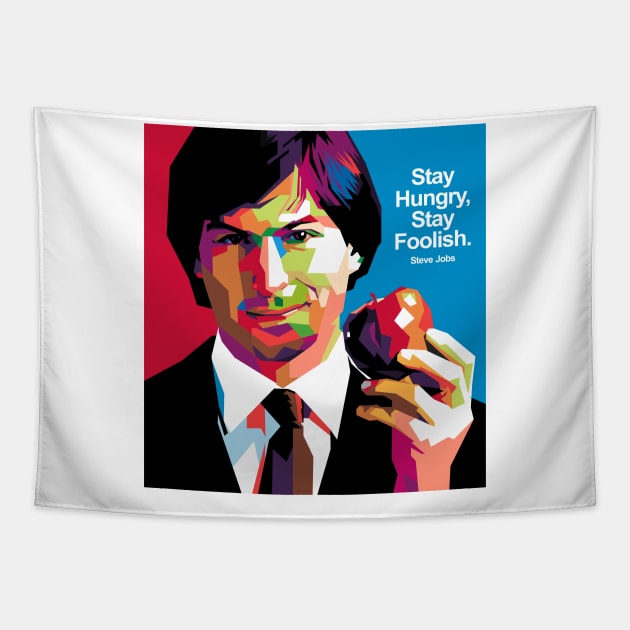 WPAP Steve Jobs Tapestry by mursyidinejad