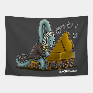 Sebastian Bach Cute Kawaii Musician Brachiosaurus Bach Music Cartoon Tapestry