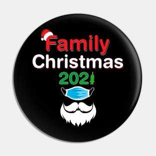 Vaccinated Family Christmas 2021, Merry Chirstmas Fully Vaccinated Tee Pin