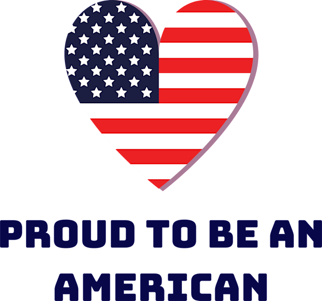 Proud to be an American Kids T-Shirt by Salasala