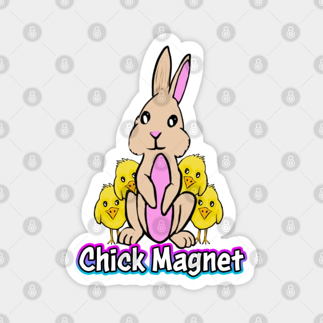 Bunny Chick Magnet White Magnet by Shawnsonart