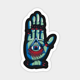 All-Seeing Eye Illuminati Hand Magnet