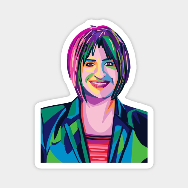Patti LuPone In Colors Magnet by byebyesally