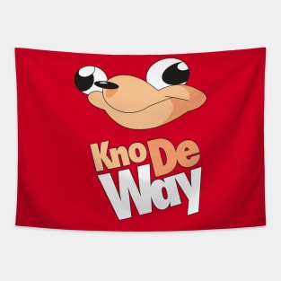 Kno De Way - Ugandan Knuckles Meme Shirt Tapestry