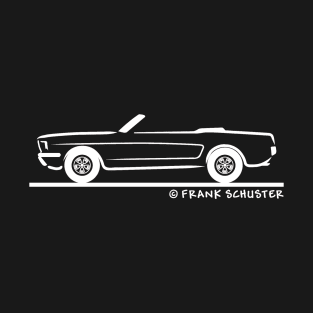 1966 Mustang Convertible White T-Shirt