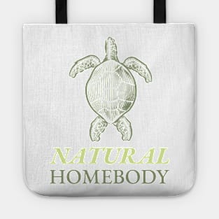 Natural Homebody Funny Turtle Tote