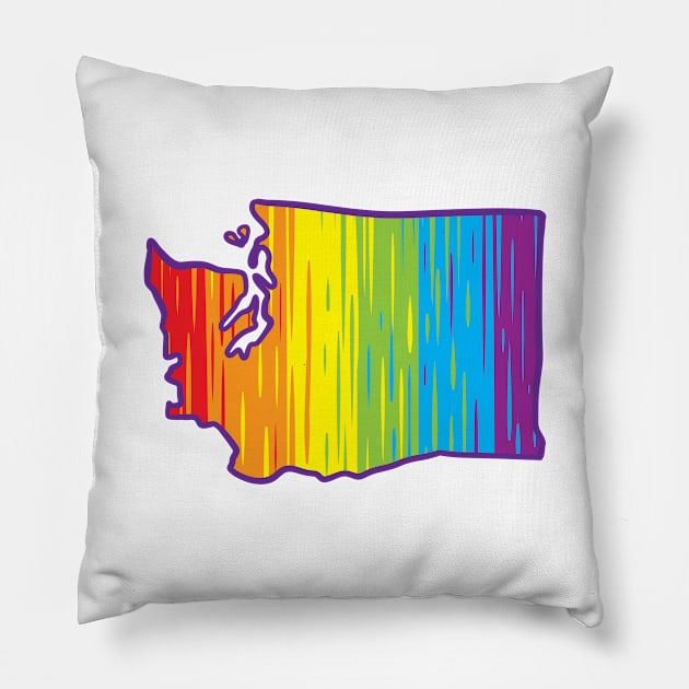 Washington Pride Pillow by Manfish Inc.