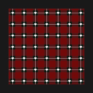 Plaid Heart Valentines day T-Shirt