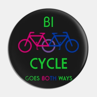 Bi Cycle Goes Both Ways Bisexual Pin