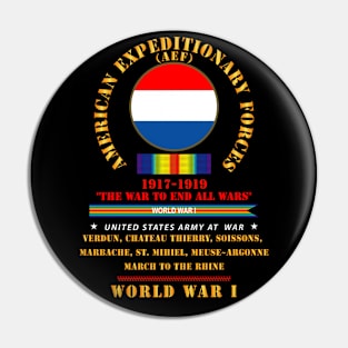 AEF - The war to end all wars - WWI SVC - Streamer - Campaign - WWI X 300 Pin