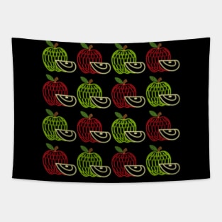 Neon Apples Tapestry