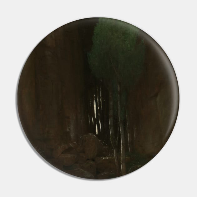 Spring in a Narrow Gorge by Arnold Bocklin Pin by Classic Art Stall