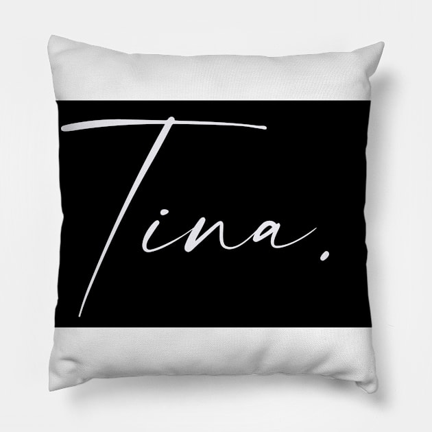 Tina Name, Tina Birthday Pillow by flowertafy