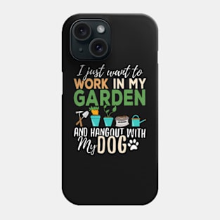 Gardening Dog Lover Gardener Garden Pet Plants Phone Case