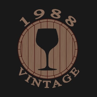 Vintage Wine Lover Birthday 1988 T-Shirt