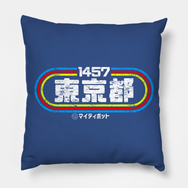 Tokyo 1457 Pillow by MoustacheRoboto