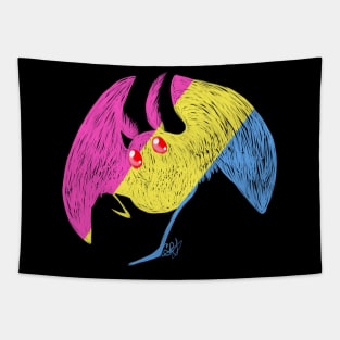 Pansexual Pride Mothman Tapestry