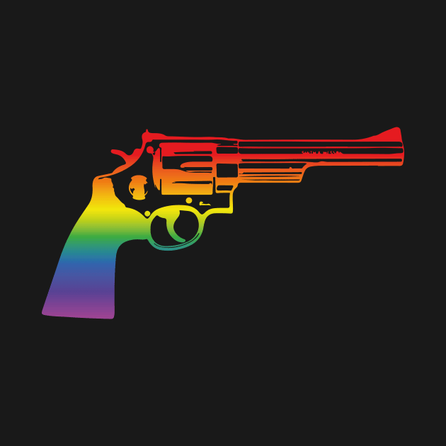 Dirty Harry Magnum (rainbow effect) by GraphicGibbon