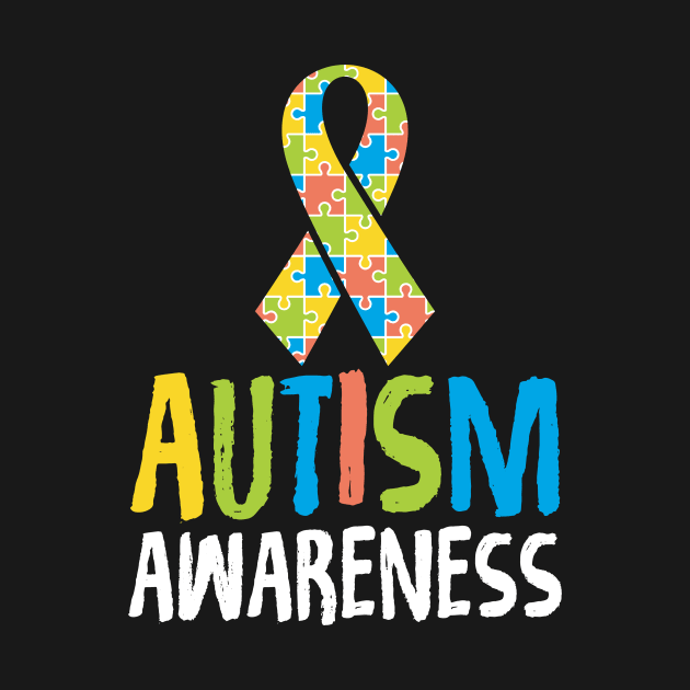 Cute Autism Awareness Ribbon Autistic Supporter by theperfectpresents