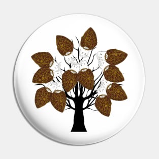 Seasonal Beard Tree Pin