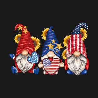 American Gnomies Happy July 4th Independence Day T-Shirt
