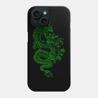 Green Asian Dragon Phone Case