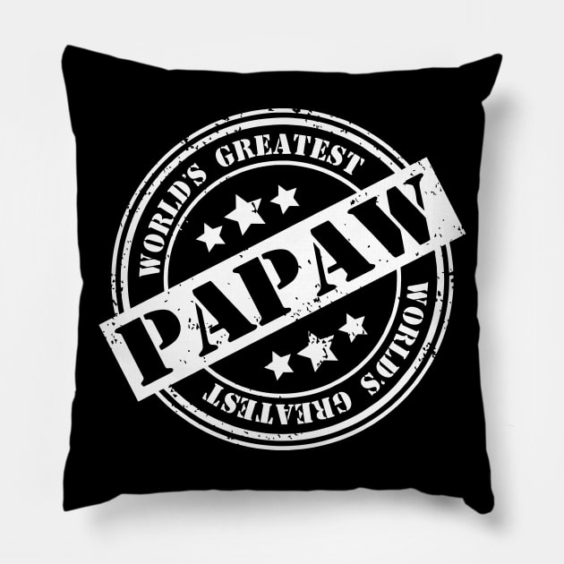 World's Greatest Papaw Pillow by INpressMerch