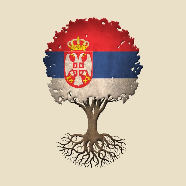 Tree of Life with Serbian Flag by jeffbartels