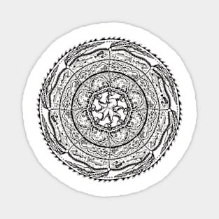 Salish Sea Mandala -line work Magnet