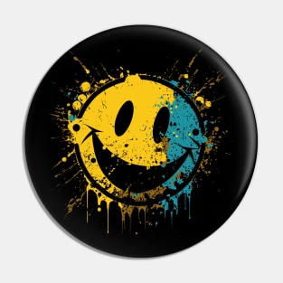 smiley splash Pin