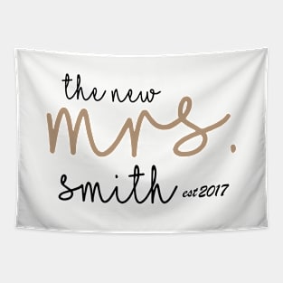 The New Mrs Smith Est 2017 Daughter T Shirts Tapestry