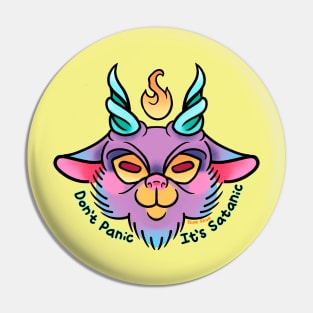 Baby Baphomet don’t panic Pin