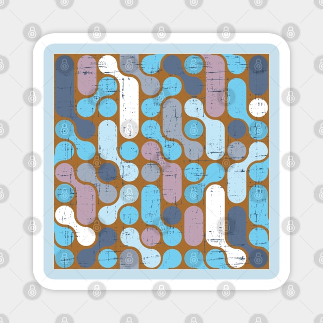 Unique Retro Pattern Magnet by Pris25
