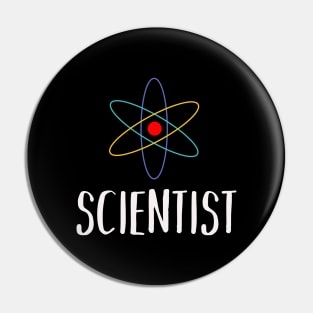 scientist typography with drawing Pin