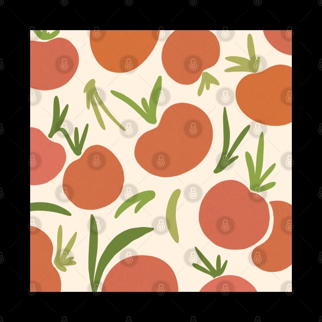 Fresh Fruits Earthy Boho Pattern by Trippycollage