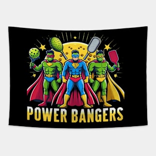 Pickleball POWER BANGERS Superheroes #5 Tapestry