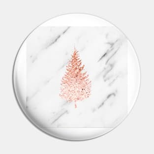 Rose gold christmas Pin