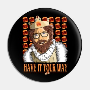 Stephen King as Burger King Pin