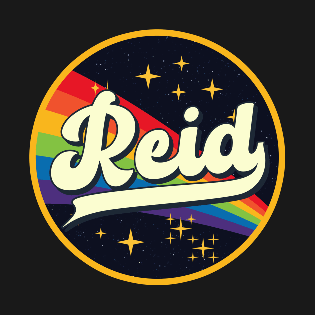 Reid // Rainbow In Space Vintage Style by LMW Art