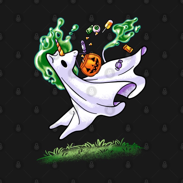 Boonicorn - Cute Ghost Unicorn with Candy by CTKR Studio