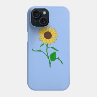 Hand drawn sunflower Phone Case