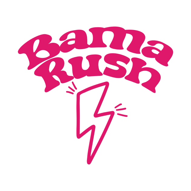 Bama Rush Lightening Bolt by OKObjects