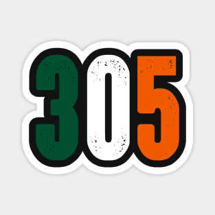 Miami Hurricanes 305 Magnet