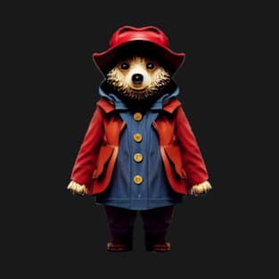 Paddington Bear in Bright Red Coat T-Shirt