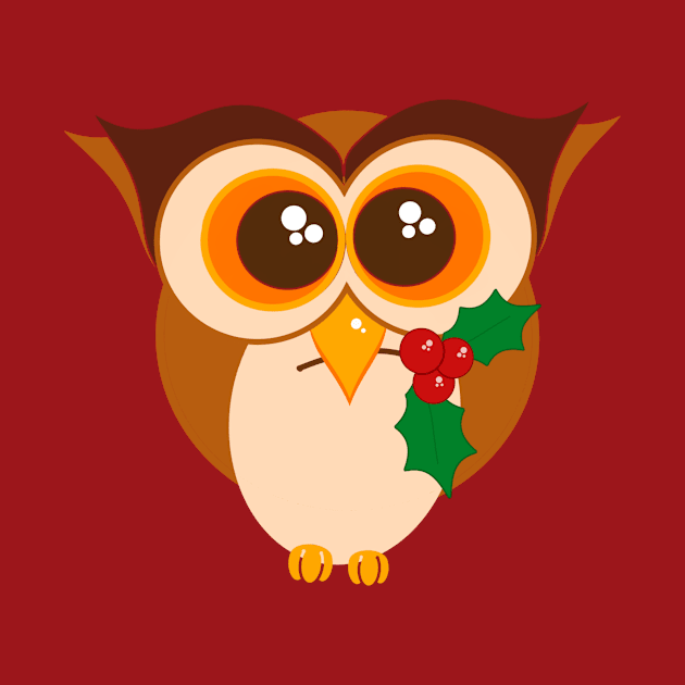 Christmas Owl by AlondraHanley