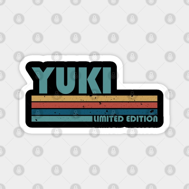 Proud Limited Edition Yuki Name Personalized Retro Styles Magnet by Kisos Thass