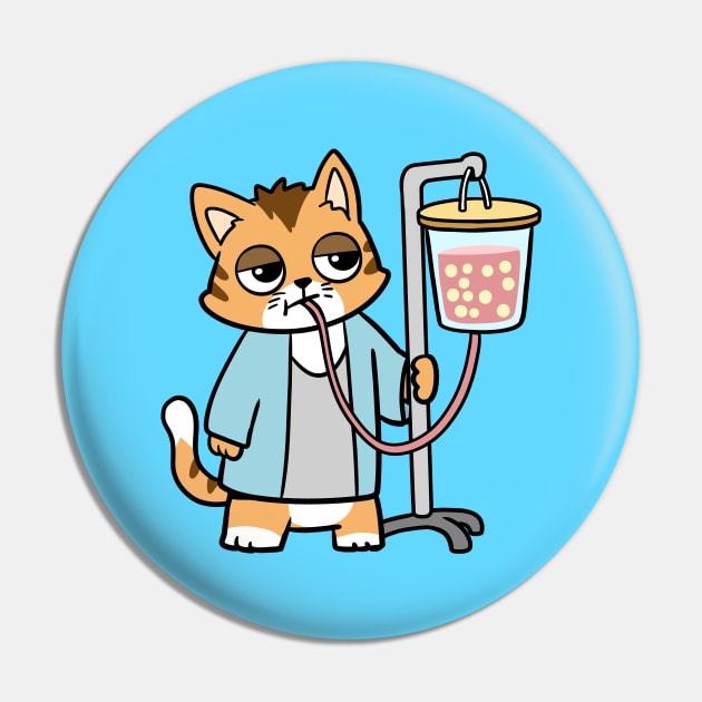 Boba Cat Pin by WildSloths