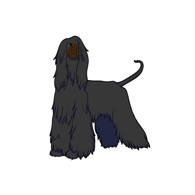 Grey Afghan Hound by Adastumae